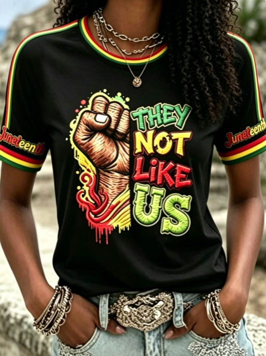 Women's Juneteenth They Not Like Us Since 1865 T-shirt