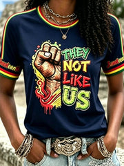Women's Juneteenth They Not Like Us Since 1865 T-shirt