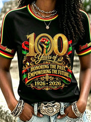 Women's 100 Years Juneteenth T-shirt