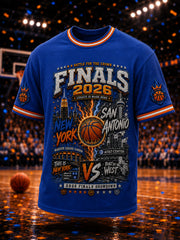 Men's Classic Basketball Fan Graphic Short Sleeve T-shirt