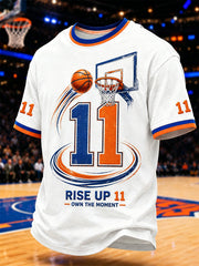 Men's Gift For Basketball Fans Print Casual Tee