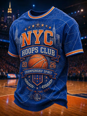 Men's New York Basketball Printed T-shirt