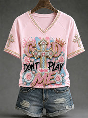 Women's Christian V-neck T-shirts