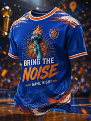 Men's Gift For Basketball Fans Print Casual Tee