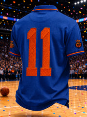 Men's Classic Basketball Fan Graphic Print Short Sleeve Top