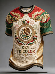 Men's Mexico Pride Art Printed T-shirt
