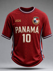 Men's Panama Soccer Print Casual T-shirt