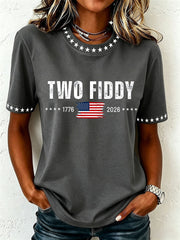 Women's Two Fiddy Print T-Shirt