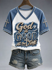 Women's God Is Good All The Time T-shirt