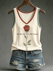 Women's 'The way, the truth, and the life' tank vests