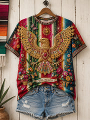 Women's Mexico Guelaguetza Art Printed T-shirt