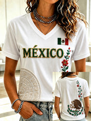 Women's Mexico Lover Art Short Sleeve T-shirt