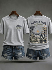 Women's 'my give a damn is broken' T-shirts