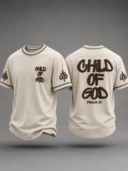 Men's Christian Child Of God Cross Short-sleeved T-shirt