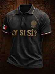 Men's Mexico Independence Day ¿Y si sí? Art Printed Casual Tops