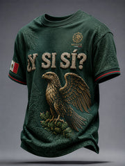 Men's Mexico Independence Day ¿Y si sí? Art Printed T-shirt