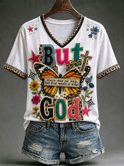 Women's But God Short-sleeved T-shirt