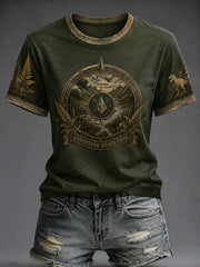 Women's ADVENTURE NEVER ENDS Printed T-shirt
