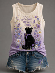 Women's Alzheimer's Awareness Graphic Print Vest Top
