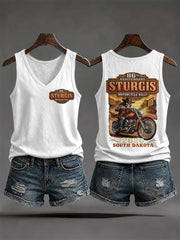 Women's Motorcycle Rally Printed Tank Top