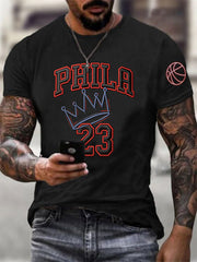 Men's Gift For Basketball Fans No.23 Print Casual Tee