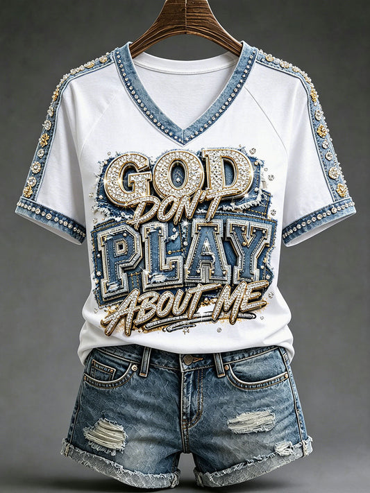 Women's Christian V-neck T-shirts