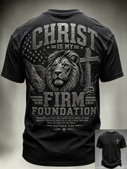 Men's Christian Christ Is My Firm Foundation Short Sleeve t-shirt