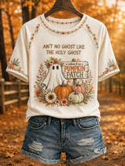 Women's 'Ain't No Ghost Like The Holy Ghost' Printed Casual T-Shirt