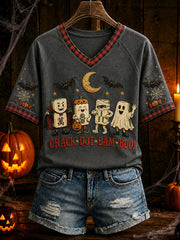 Women's Halloween Mahjong Fun Casual T-Shirt