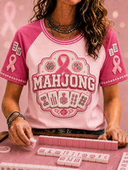 Women's Breast Cancer Awareness and Mahjong T-Shirts