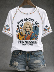 Women’s Country Music Print Casual T-Shirt