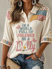 Women’s Rip Country Music Lover Queen of Country Printed Casual Tops