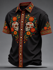 Men's Day Of The Dead Short Sleeve Shirt