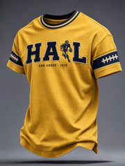 Men's Michigan University Football Lover Printed T-shirt