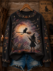 Women's Halloween Witch Regular Sweatshirt