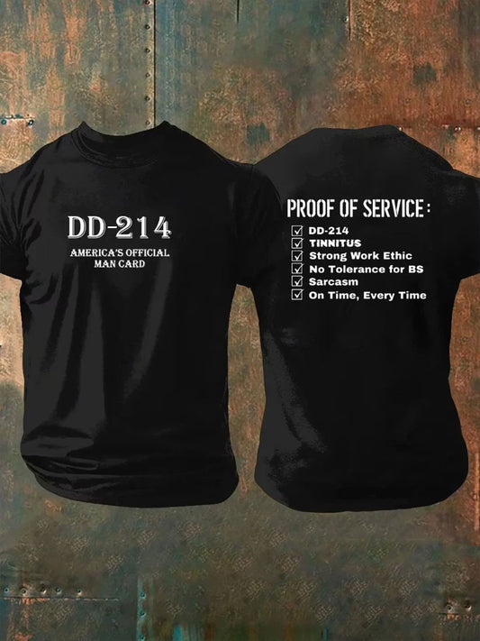 Men's DD-214 Print Short Sleeves T-shirt