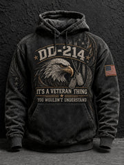 Men's Veterans Day Printed Hoodie