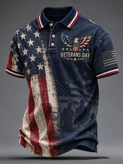 Men's VETERANS DAY Print Casual Top