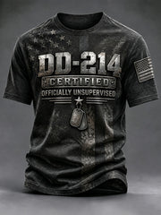 Men's DD-214 US Veterans Print T-Shirt