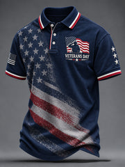 Men's VETERANS DAY Print Casual Top