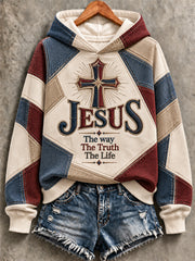 Women's "The way The Truth The Life " Print Casual Sweatshirt