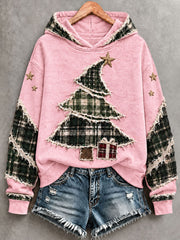 Women's Christmas Tree Art Hoodie