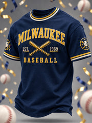 Men's Gift For Baseball Fans Casual Tee