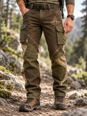 Men's Wilderness Trail Print Hike Lovers Casual Cargo Pants