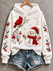Women's Christmas Print Casual Hoodie