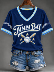 Women's Gift For Baseball Fans Casual Short-Sleeved T-Shirt