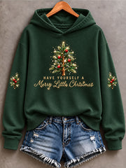 Women's Have Yourself A Merry Little Christmas Print Regular Sweatshirt