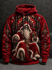 Men's Gothic Christmas Printed Hoodie