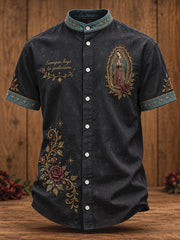 Men's Mexico Our Lady Guadalupe Art Printed Shirt