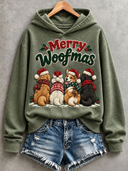 Women's Merry Woofmas Hoodie